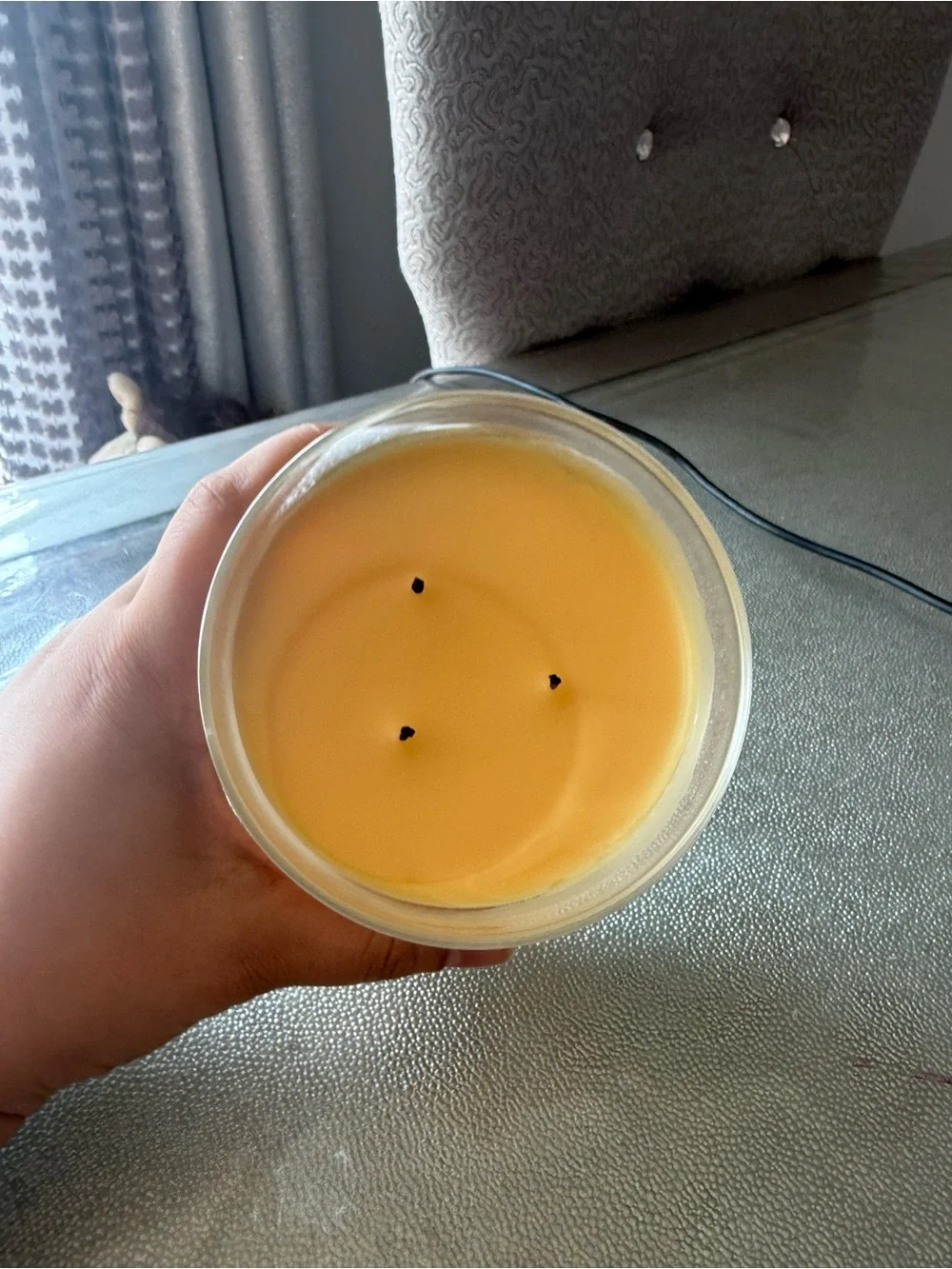 Huntington Home Citrus & Coconut 3-Wick Jar Candle - Yellow, Cream